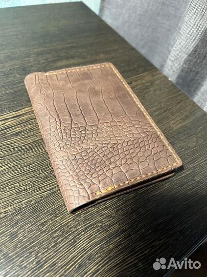 Обложка на документы, Холдер из натуральной кожи