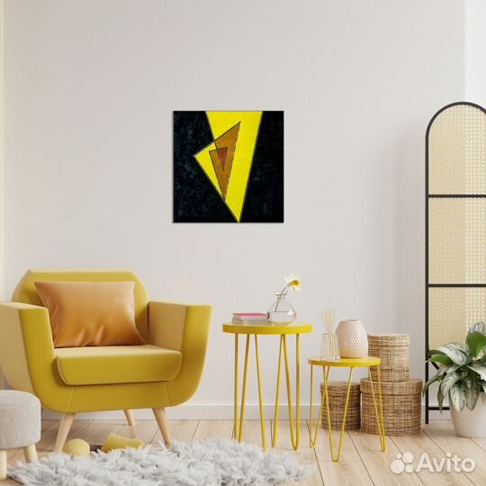 Интерьерная картина 50х50 см Абстракция Огонь