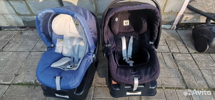 Детская автомобильная люлька с базой Peg Perego