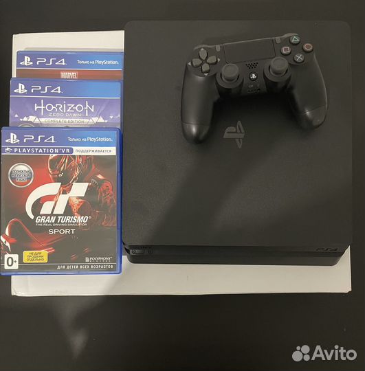 Sony playstation 4 slim 1tb с играми