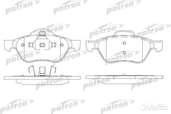 Колодки тормозные дисковые передние patron