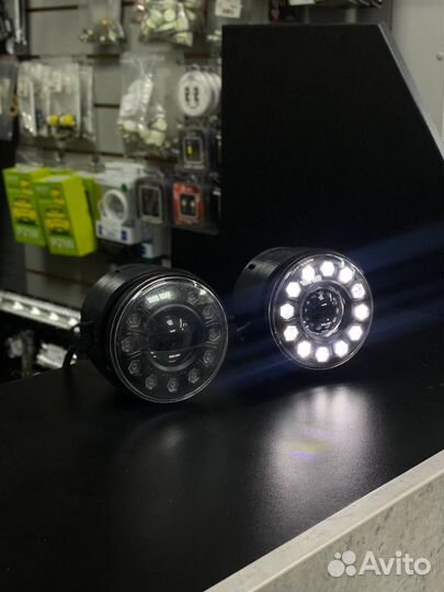 LED птф Ford Focus 2 premium линза 2005-2008