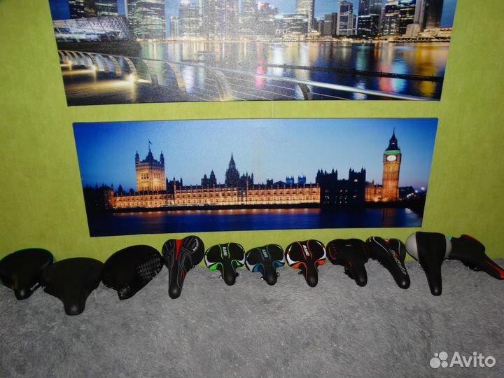 Седло вело новое широкое на пружинах и узкое