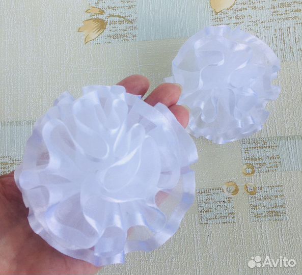 Банты белые в школу ручной работы