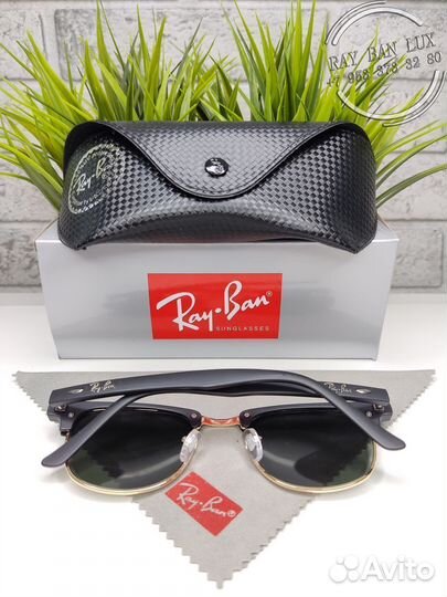 Очки Ray Ban Clubmaster Темно-зеленый Матовый