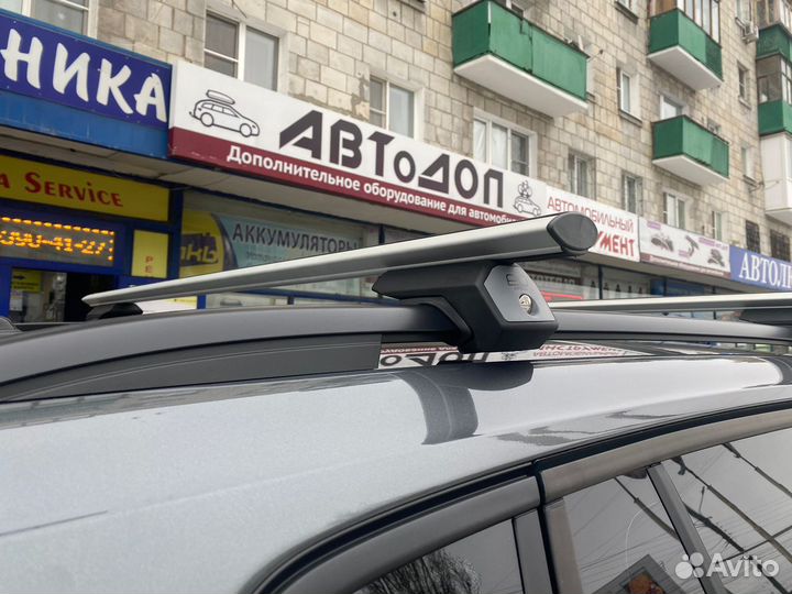 Багажник на рейлинги с замком аэро компакт крыло