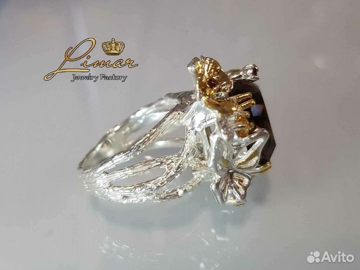 Кольцо серебро 925