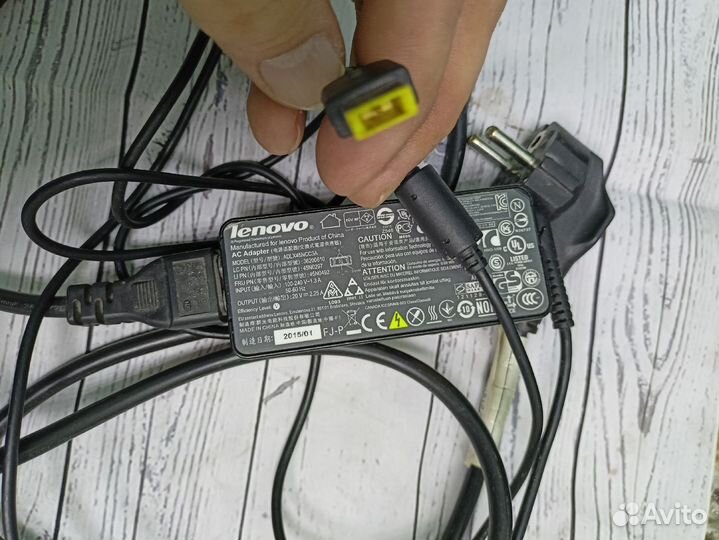 Блок питания для ноутбука Lenovo 20V, 2.25A, 45W п