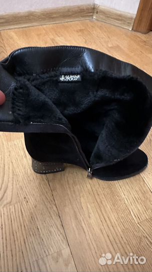 Сапоги укороченные зимние (нат.мех) р 40