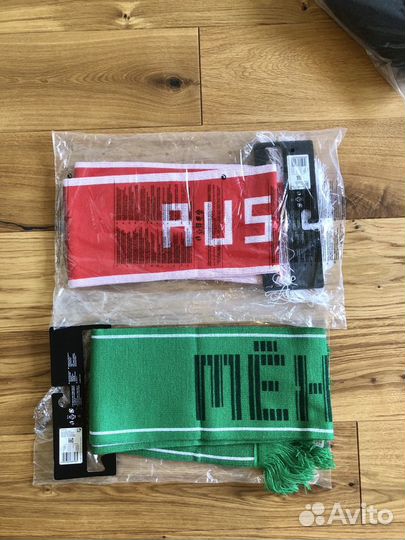 Шарф Adidas с командой России и Мексики чм 2018