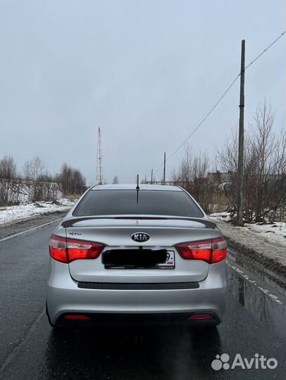 Спойлер на kia rio 3