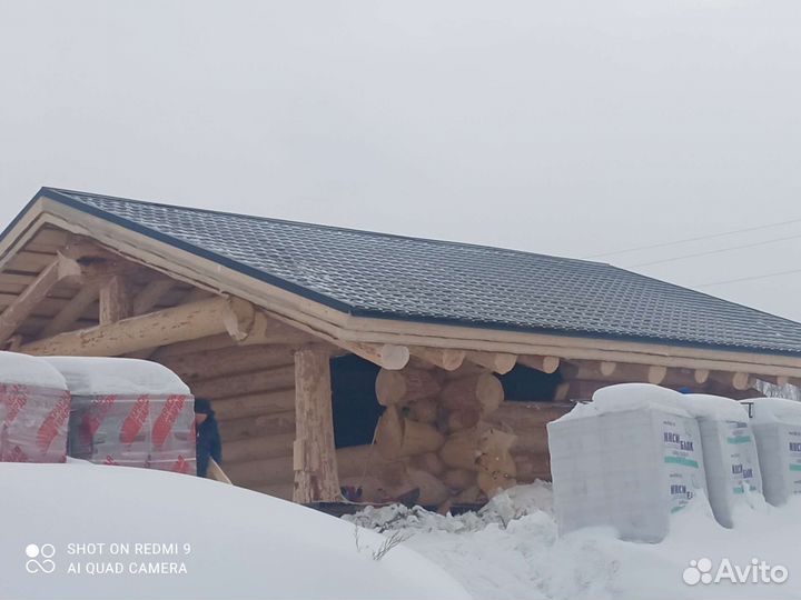 Срубы бани дома канадская рубка