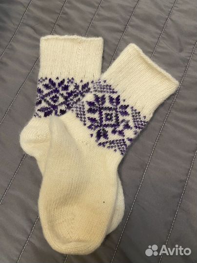 Шерстяные носки детские новые