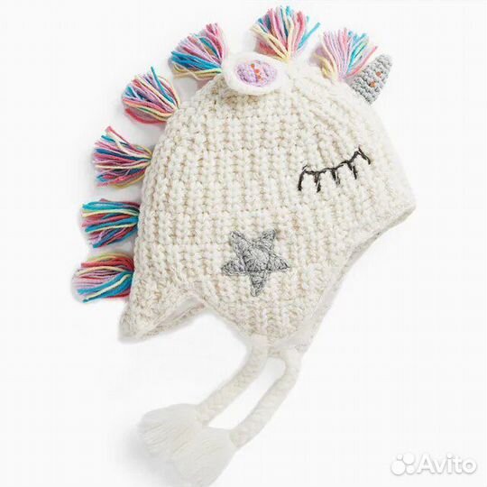 Зимняя шапка единорог Next (Англия)
