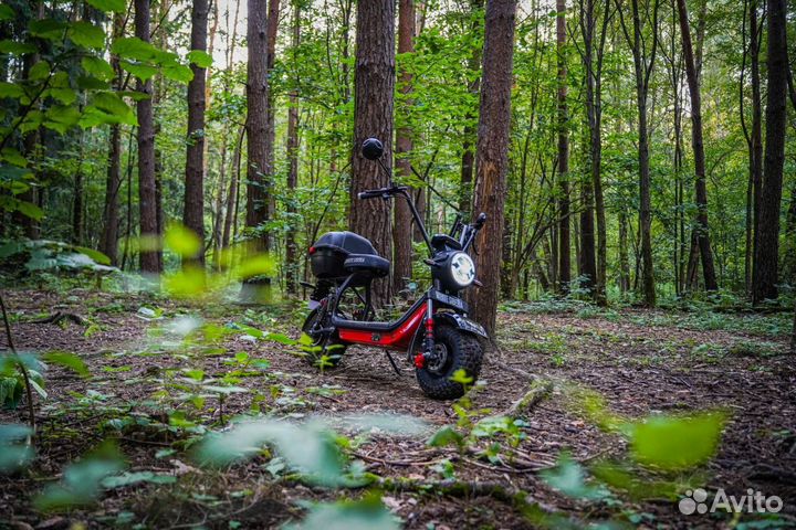 Электроскутер white siberia mini R 2.0 1200W RED