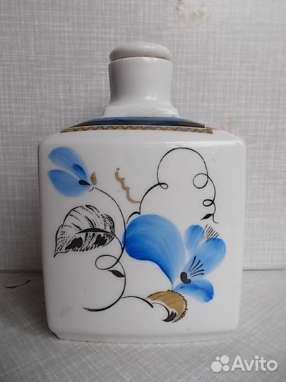 Чайница фарфор лфз, сахарница стекло. винтаж