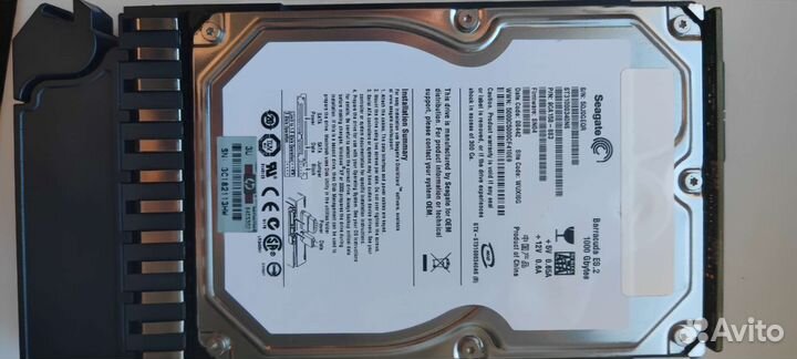 HP AJ740A 480942-001 st31000340ns 1Tb