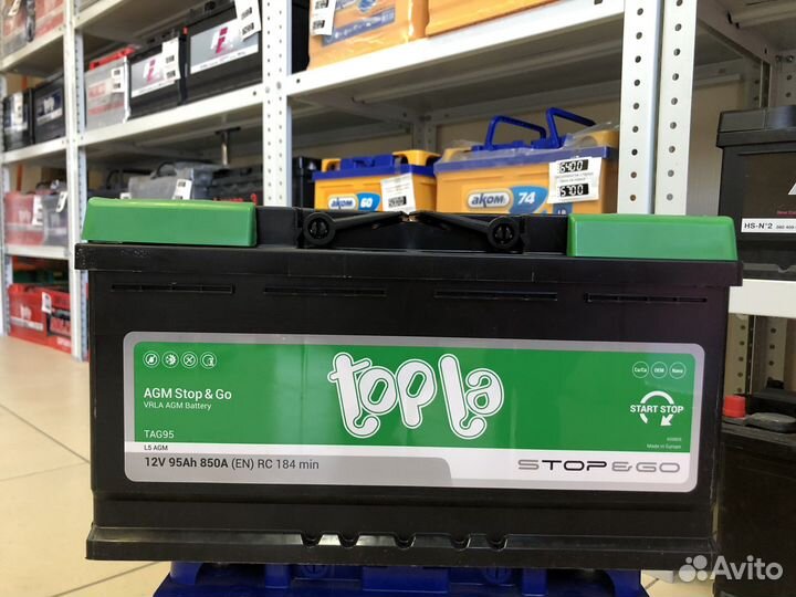 Аккумулятор TopLa 95Ah AGM (vrla)