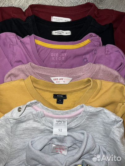 Вещи пакетом на девочку 92