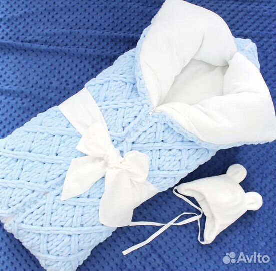 Конверт на выписку для мальчика зимний