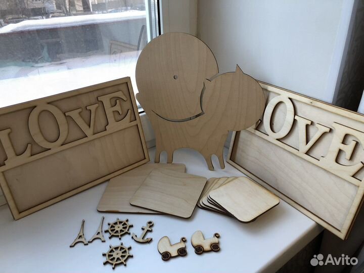 Деревянные основы заготовки для творчества