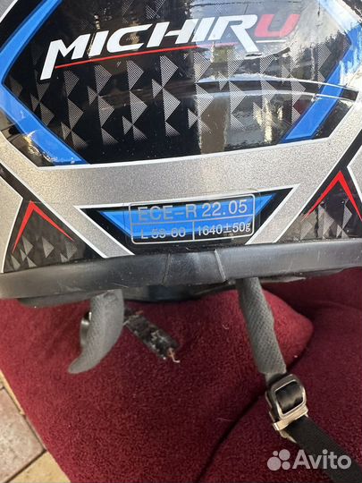 Велошлем взрослый мото шлем