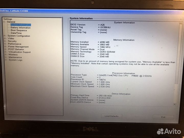 Ноутбук Dell Latitude e4300