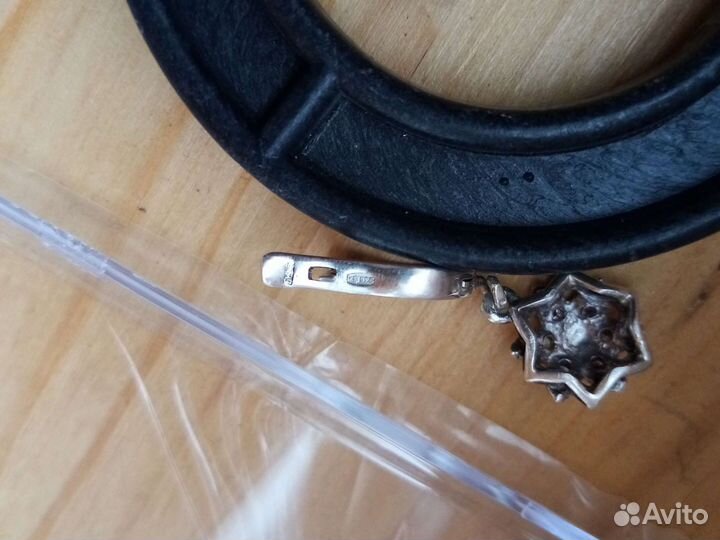 Серьга серебро 925 1шт