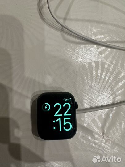 Часы apple watch 7 45 mm green