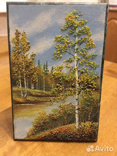 Панно из камня