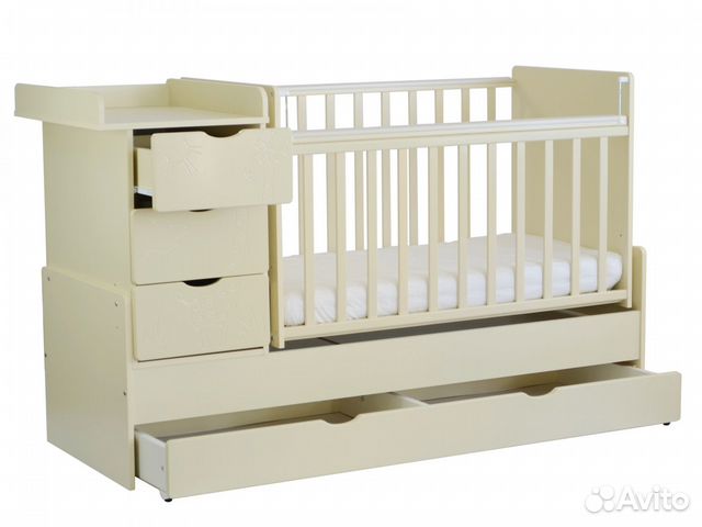 Кроватка-трансформер скв-5 Жираф 54003