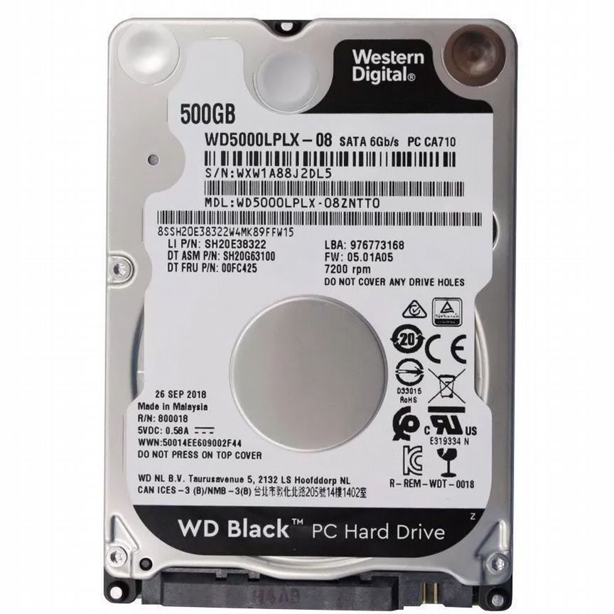 [WD5000LPLX-08ZNTT0] Жесткий Диск Ibm 00fc425 Sata Wd5000lplx-08zntt0