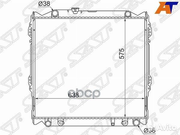 Радиатор Toyota Land Cruiser Prado (J90) 96-02