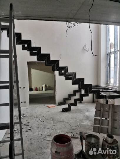 Каркас из метала Лестницы под Обшивку на Дачу