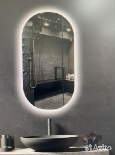 Зеркало овальное с подсветкой
