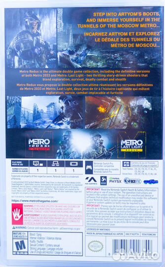 Игра для Switch Metro Redux б/у с гарантией