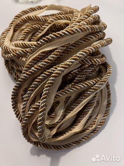 Кант шторный золотисто /бежевый. 11,5