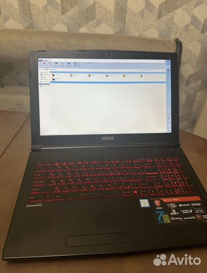 Игровой ноутбук msi gtx 1050 ti, i7-7700HQ