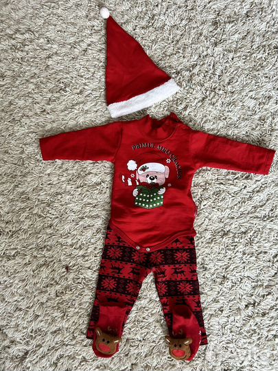 Детский костюи на новый год для новорожденного