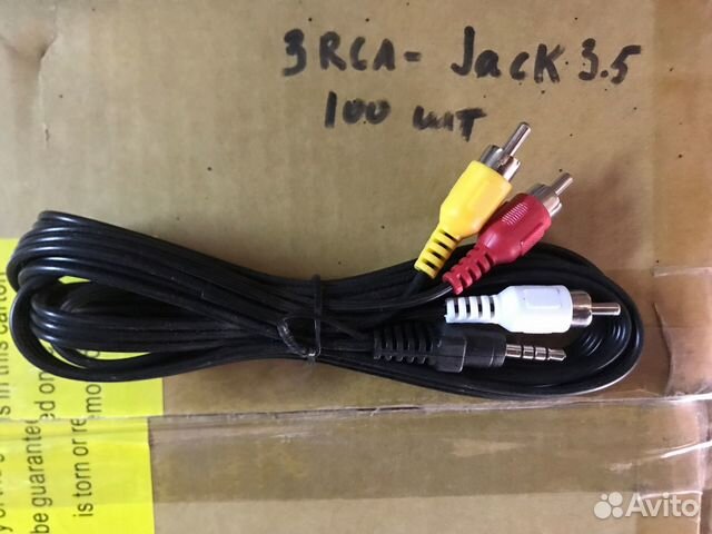 Кабели 3RCA - Mini-Jack (3.5) (тюльпаны - аукс)