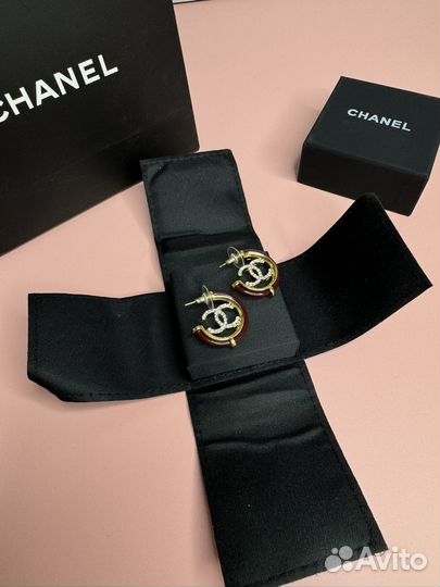 Серьги chanel