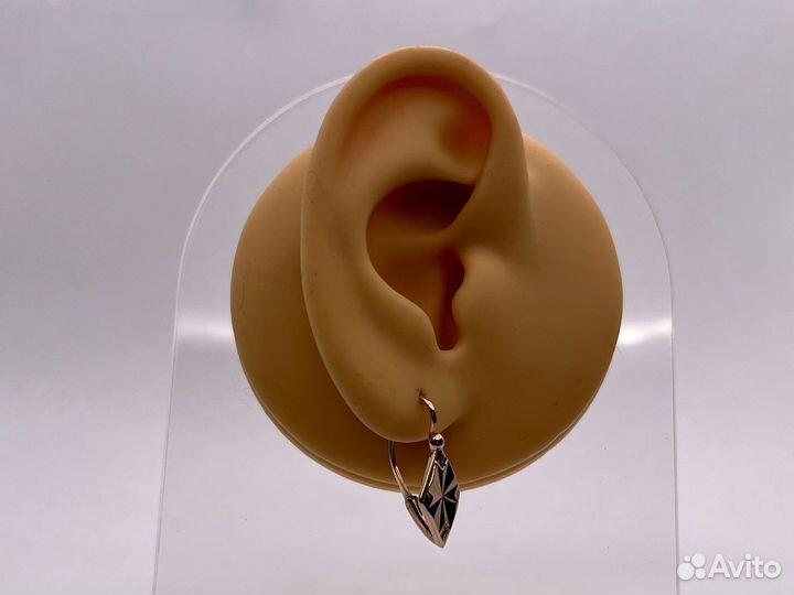 Золотые серьги 583 пробы СССР