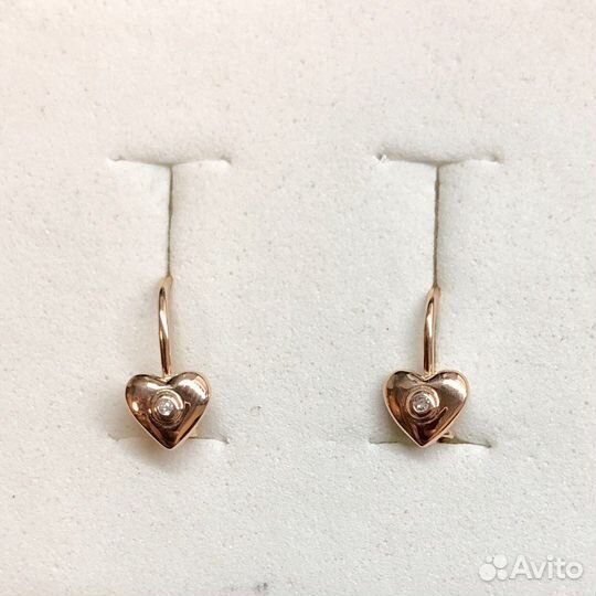 Золотые серьги 585 пробы
