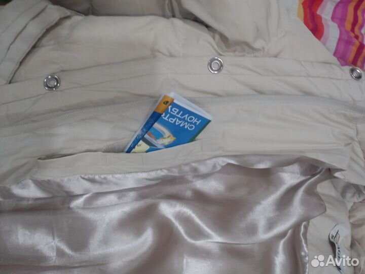 Пуховик женский 48 50 белый длинный