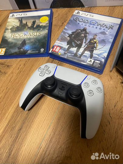 Sony playstation 5 с дисководом + 2 игры