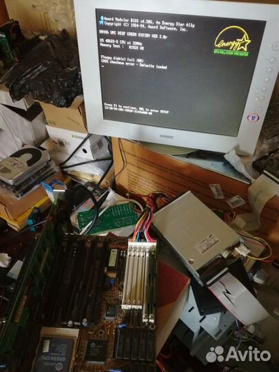 Ретро материнская плата(486 VLB)