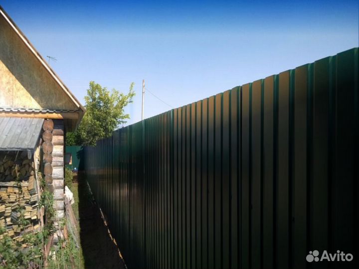 Забор из профлиста