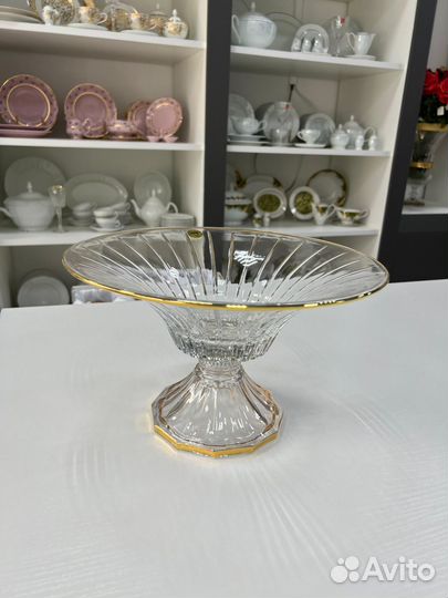 Ваза для фруктов хрусталь производства Чехия