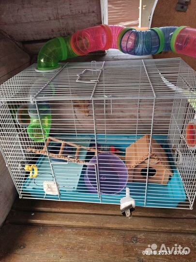 Клетка для грызунов Kredo 47*30*37 с туннелем