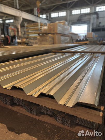 Профнастил оцинкованный нс-44х1000